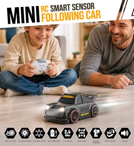 Image of Zest 4 Toyz Remote Control Car for Kids | 2.4GHz RC Drift Car | Type-C Charging | Follow Mode | Escape Mode | Rechargeable Car Toy for Boys & Girls 3 Years + (Random Color)