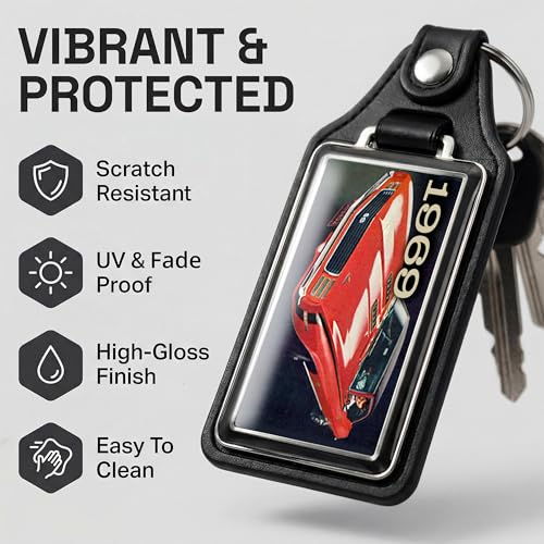 Image of Brotherhood Car Key Chain for Camaro - Classic Models Keychain for Men and Women Gift Key Ring - -