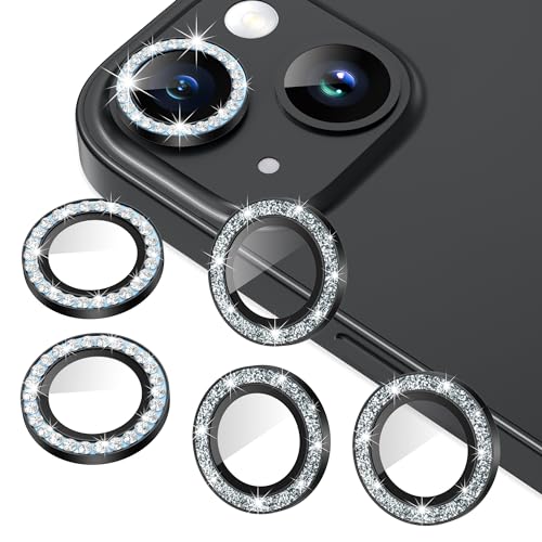 AGVEE 3+3 6 Pack for iPhone 15/15 Plus Camera Lens Protector Cover
