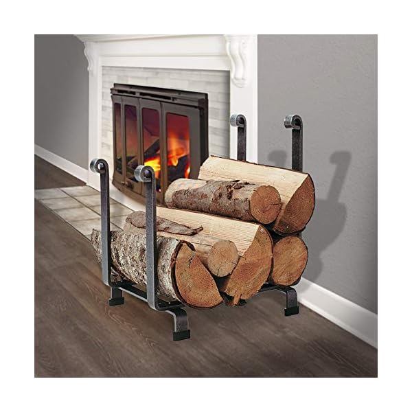 Enclume Hearth Kaminholzregal, gehämmerter Stahl – Bild 3