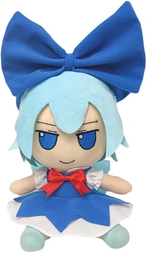Miniatura 1 de Anime Touhou Project Cirno Fumo - Muñeca de peluche de juguete para niñas, 7.9in, azul (Cirno)
