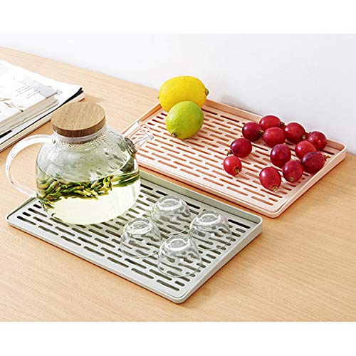 Dish Drying Rack with Drain Board Plastic Dish Drying Mat for Kitchen Sink Counter