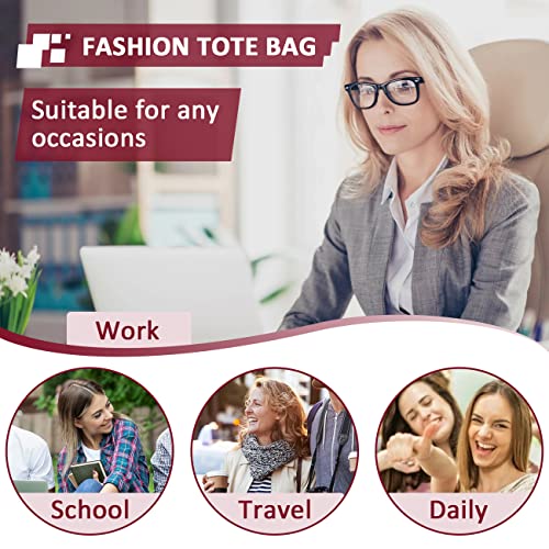 Bolso Satchel para mujer de cuero sintético con asa superior miniatura 3