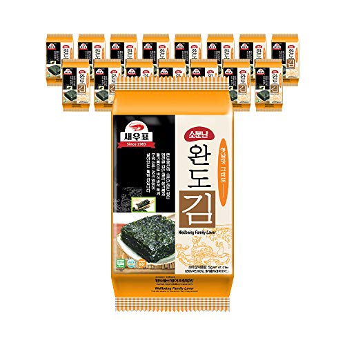 韓国エビ印評判莞島海苔 味付けのり BS-05 4g×16袋 お弁当用 おつまみ 韓国海苔 焼き海苔