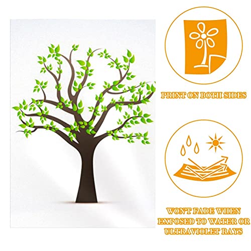 Drapeau de jardin feuilles vertes double face de qualité supérieure