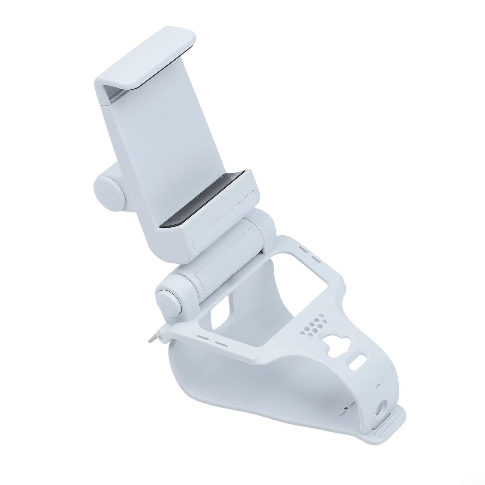 Supporto ergonomico regolabile per controller Dualsense Edge, staffa da gioco per PC con articolazione singola di bloccaggio per smartphone Android e iOS, design pieghevole portatile (bianco)
