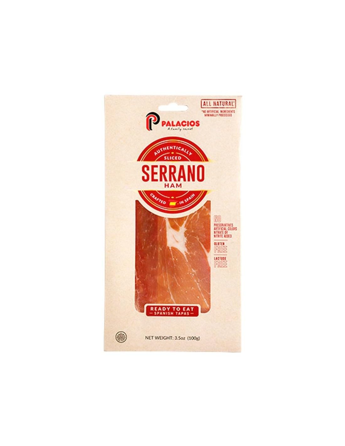 Sliced Jamon Serrano by Palacios