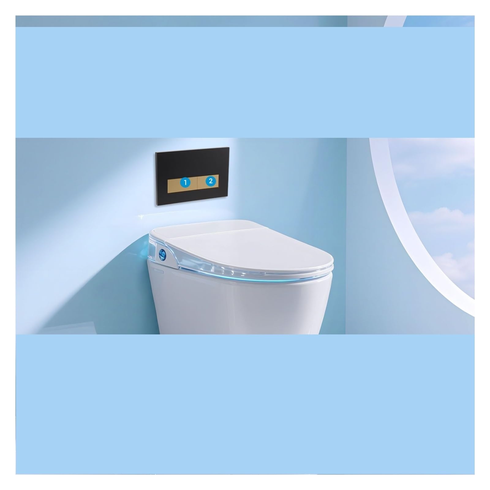 Compatible For Geberit, Bouton De Chasse D'eau Noir