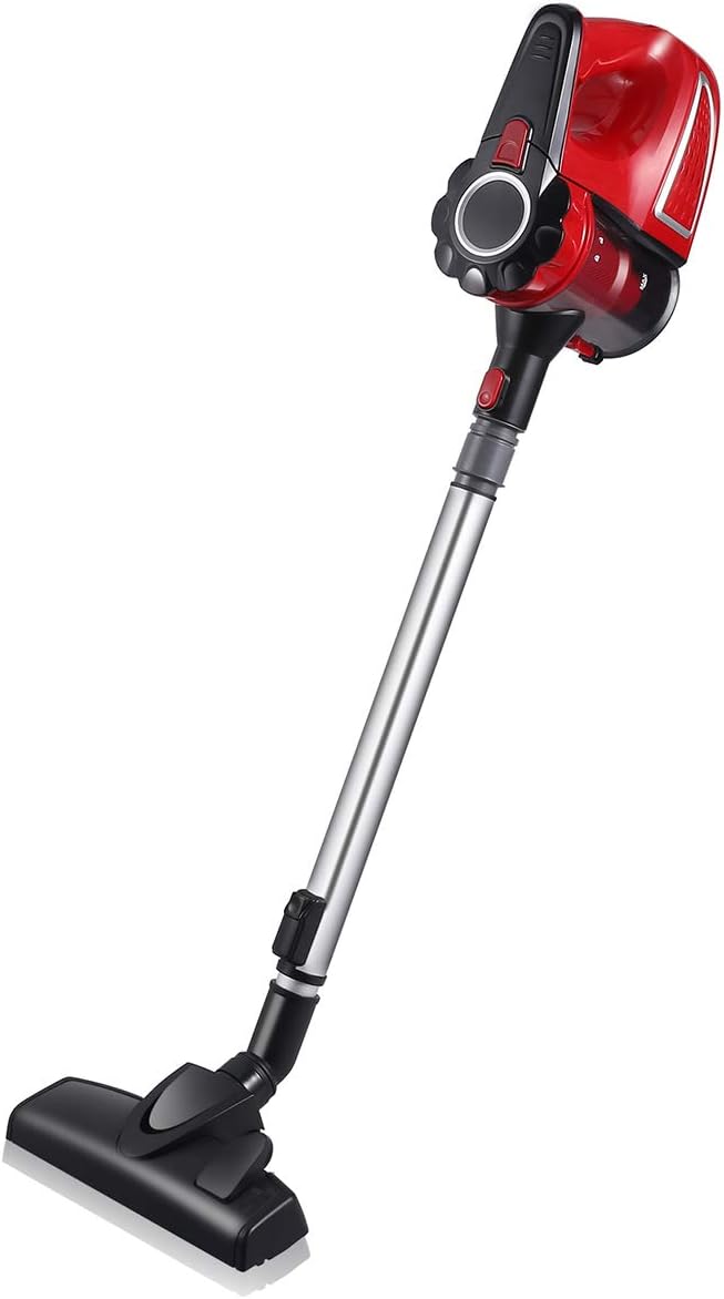 Holove Wall-Mounted Vacuum Conversion to Manual Vacuum Cleaner for Wall-Mounted Vacuum Conversion to Manual Vacuum Cleaner for Multi-Purpose Carpets, Hard Floors and Hand-held Cleaning, red
