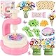 Herenear Blumen Bastelset Kinder, Basteln Mädchen 3 4 5 6 7 8 9 10 Jahre, DIY Blumengarten Spielzeug mit Blumenmaschine, Blumenstrauß für Weihnachts Geburtstags Geschenk 4 5 6 7 8 Jahre