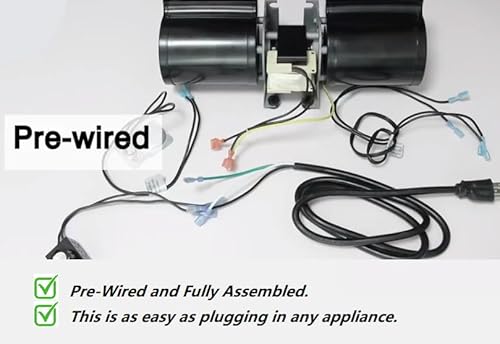 Hongso HS160KIT Pre-Wired Gfk-160 Gfk-160A Fireplace Blower Fan Kit thumb #2