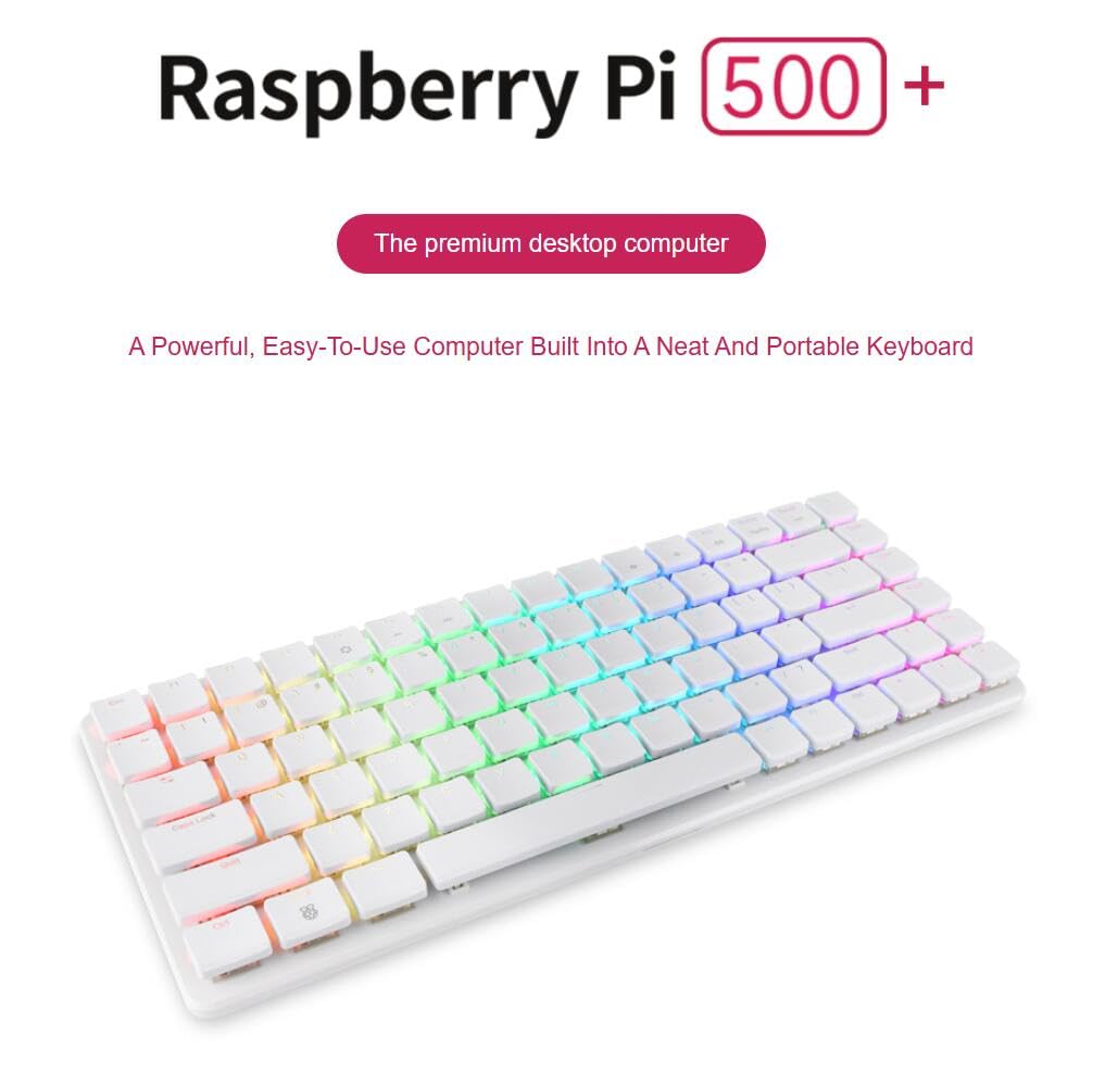 Amazon.co.jp: Raspbery Pi 500+、メカニカルキーボードに内蔵された