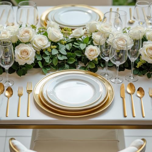 KINGSTONE Gold Silverware Set, 40 Piece Flatware Cutlery Set for 8, 18/10 Stainless Steel Silverware Mirror Polished Dishwasher Safe for Home, Restaurant, Wedding, Party(Gold, 40 pieces for 8) by KINGSTONE - Image 5