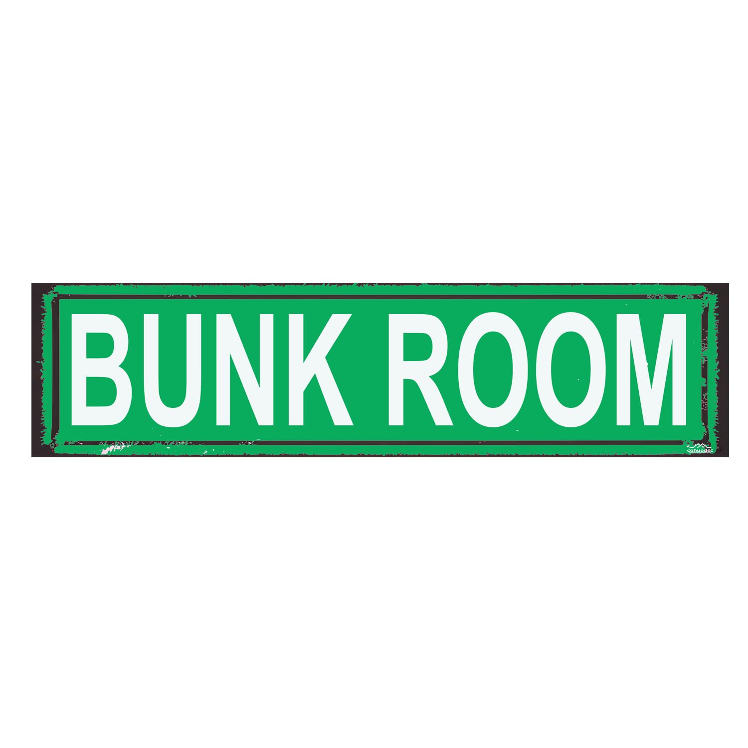 Bunk Room Rustic Metal Sign - Vintage Cabin Wall Decor,4x16 Inch Lodge-Style Plaque