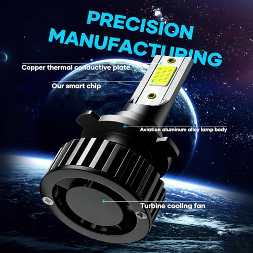 Image of Lights compatible for Toyota Prius 2010 2011 2012 2013 2014 2015 High Low Beam Bulb Super Bright for Off-Road Snow Rain Night Driving,Plug and Play, 4 Packs