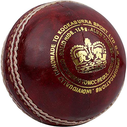 KOOKABURRA Leather Cricket Balls County Test (Color : Maroon Red) Standard Size