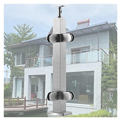 Poteau de balustrade en verre inox 304 bleu Sapphire hauteur 130cm