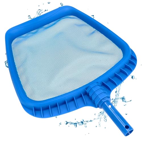Duraol épuisette à feuilles avec support renforcé I Épuisette de surface pour perche télescopique I Adaptée piscine/pataugeoire & jacuzzi I Mailles fines...