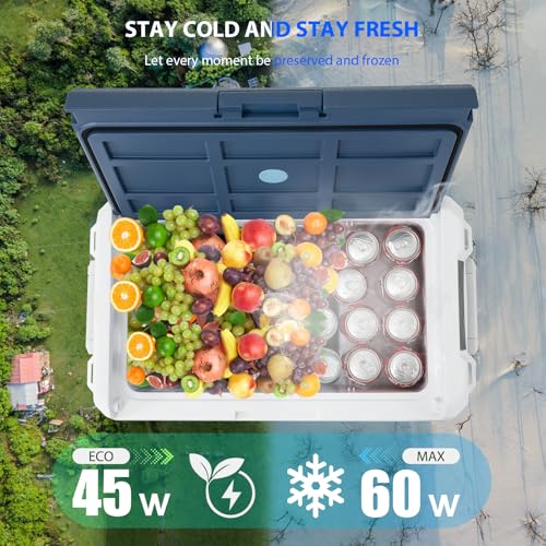 Image of ICF31 12 Volt Car Refrigerator,34QT /32L Portable Freezer Electric Cooler -4℉~68℉,12 /24V DC 100-240V AC Car Fridge for Camping, Road Trips, RV, Truck