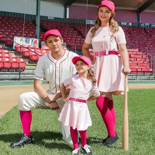Image of XZQTIVE Baseball Socks and Belt Combo,Over the Knee Softball Socks and Belt,Knee High Football Socks for Kids Youth Adults