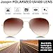 Joopin Polarized Stylish Brown Sunglasses for Men Women, Gold Frame Aviation Sun Glasses UV Protection, Gradient Lens Sunnies Shades
