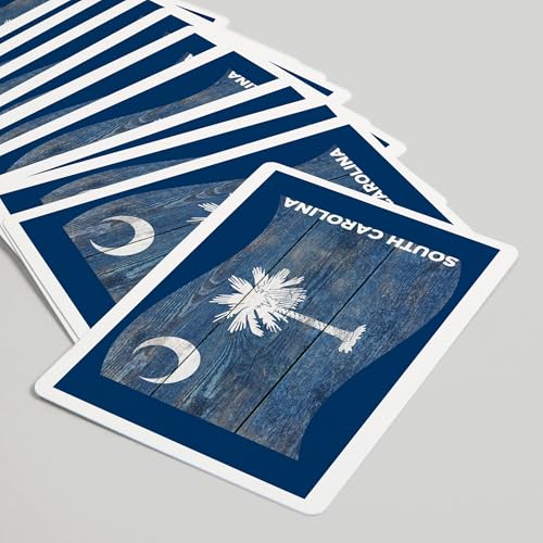 Baraja de poker South Carolina Rustic State Flag 52 cartas miniatura 5