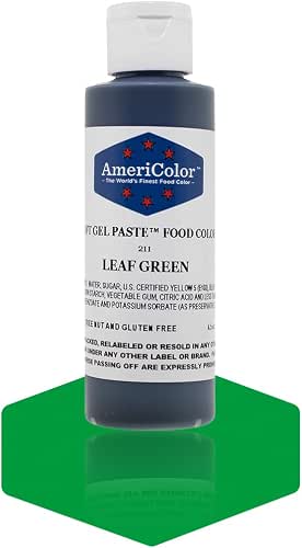Americolor Soft Gel Paste Food Color, 4.5-Ounce, Leaf Green