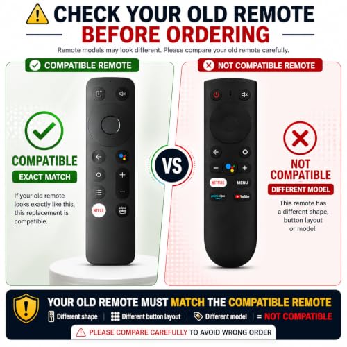 Image of K2 Remote Compatible for OnePlus Smart TV - Replacement for U1S, Y1S, Y1S Edge & Y1S Pro 4K UHD Android TVs | Non Voice Control | 1 Year Warranty | Exact Match Required