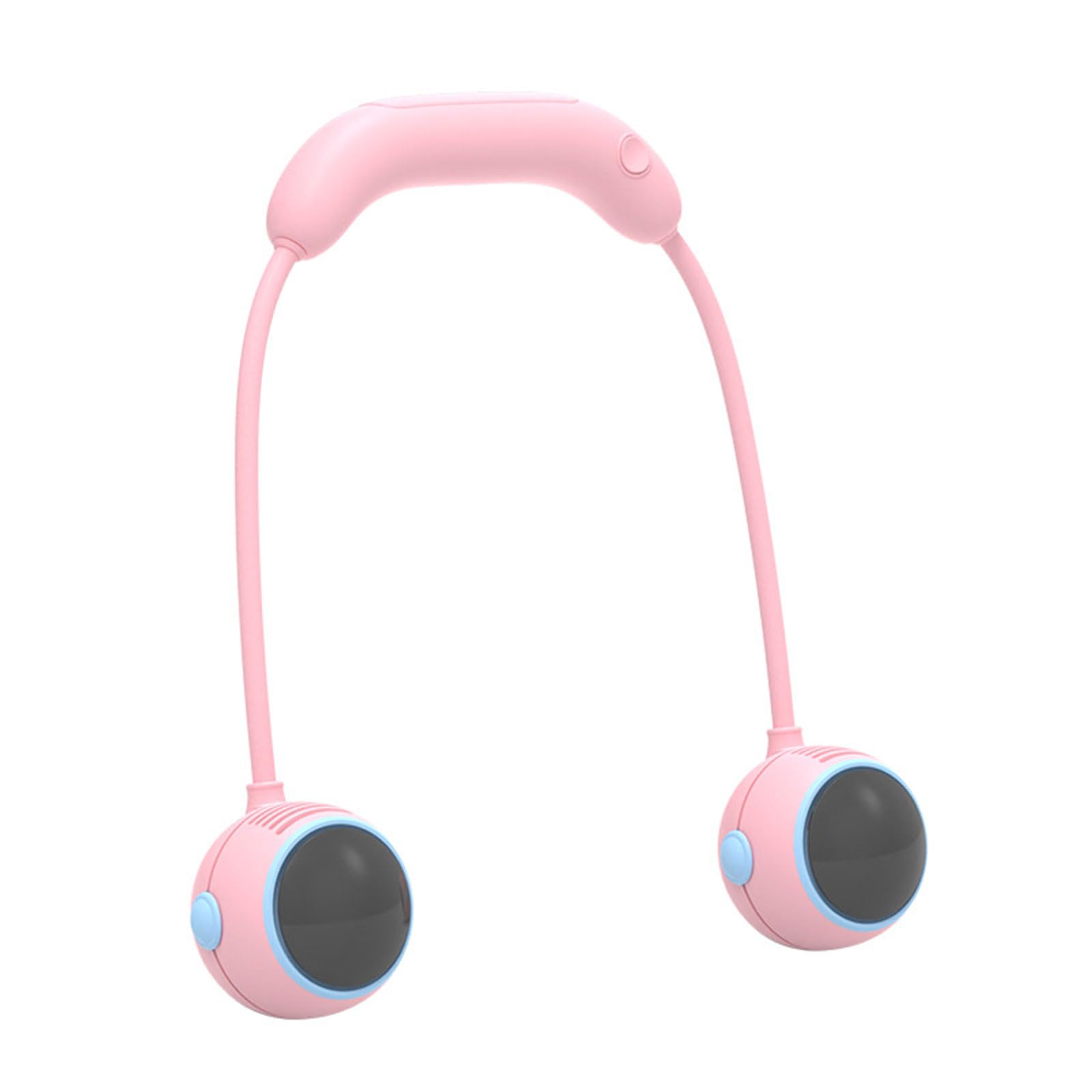 Kalttoy 3 Speed Neck Fan Bladeless Neck Fan 1200mAh Battery Operated Quiet Foldable Rechargeable for Women Fashionable