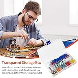 840 Pcs Breadboard Jumper Wires Kit, 14 Lengths Preformed 2-125mm Wires with Storage Case and Tweezers, Solderless Flexible Breadboard Cables Set for Breadboards DIY and Laboratory Circuit Boards - Image 4