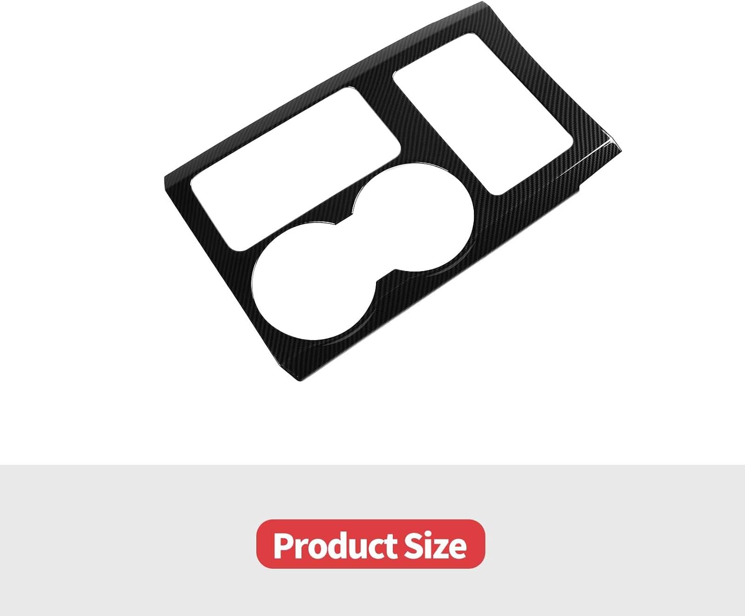 Jimen Compatible with Ford F150 2009-2014, Gear Shift Panel Cover Interior Trim Accessories (Carbon Fiber)