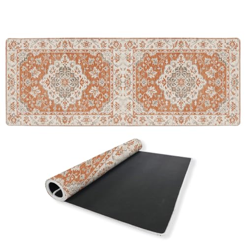 Tapis de souris de jeu rustique floral 30x30 cm pour bureau et ordinateur portable