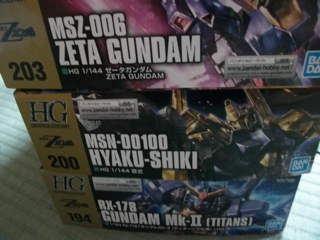 Amazon.co.jp: セット HG Z 百式 MK2黒 ティターンズカラー