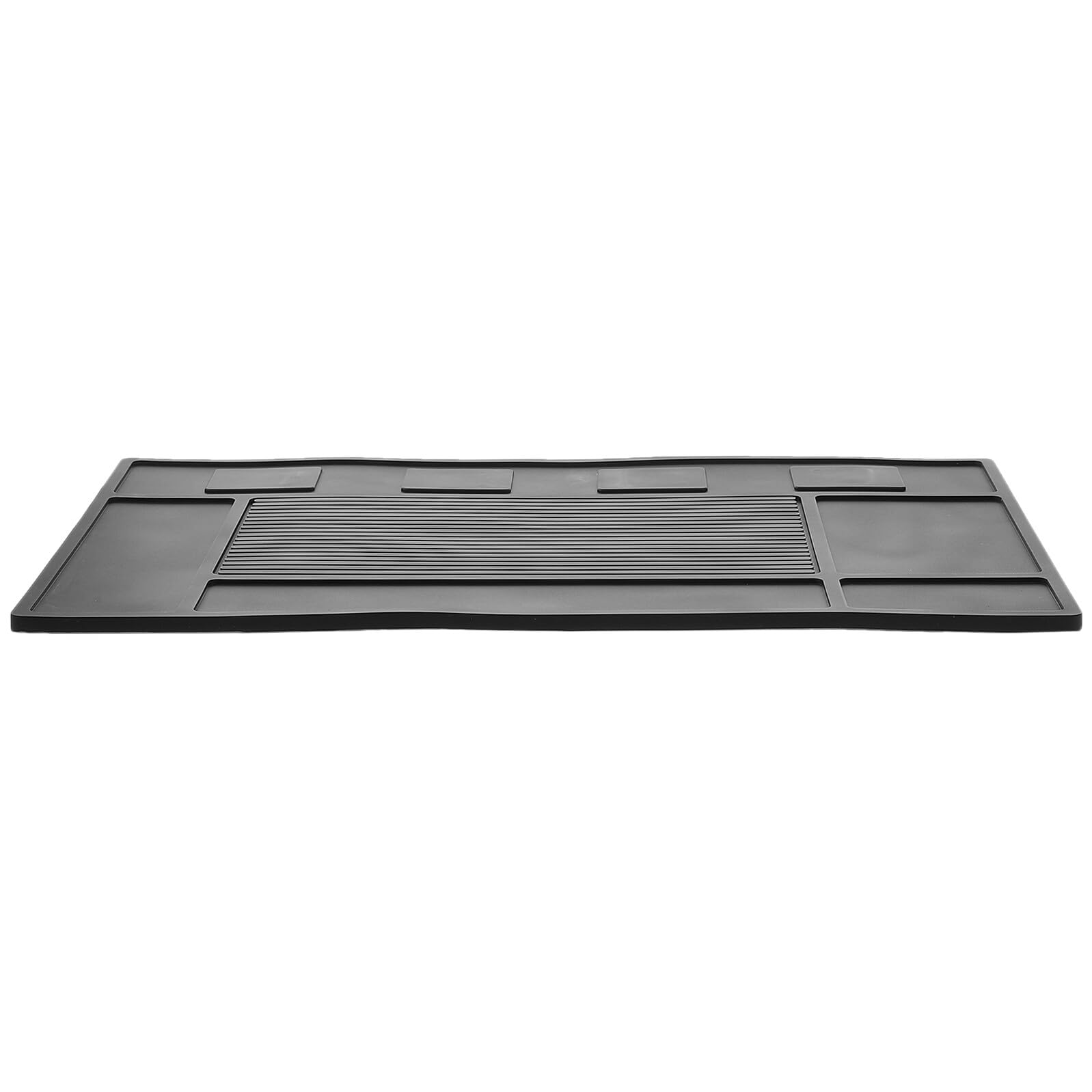 Tappetino Magnetico in Silicone Nero Antiscivolo per Utensili