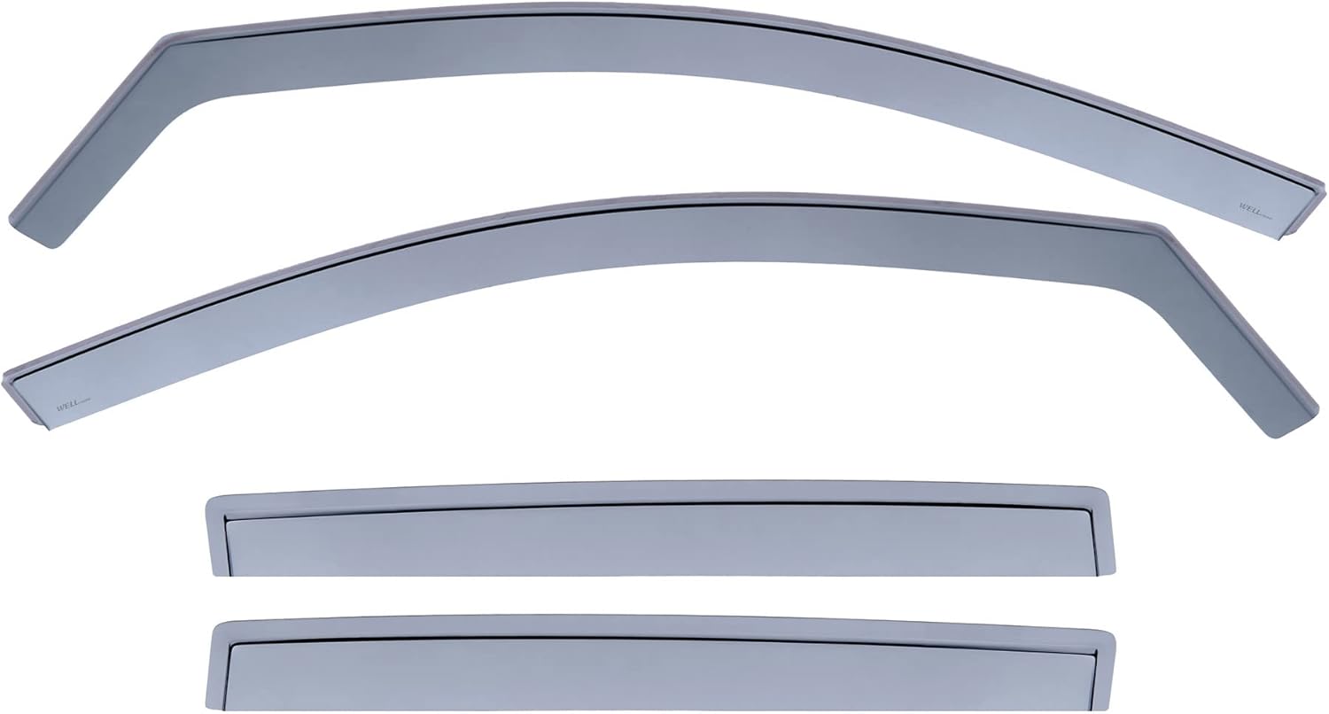 WellVisors in-Channel Side Window Visors Wind Deflectors 4Pcs Compatible with Mercedes-Benz 2016-2022 GLC-SUV Rain Guards 3-351MB006