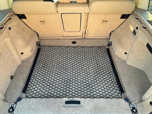 EACCESSORIES EA Trunk Organizer Cargo Net for Land Rover Range Rover Autobiography 2012-2025 – Floor Style Cargo Net for SUV – Premium Mesh Elastic Car Trunk Organizer – Compatible with Autobiography