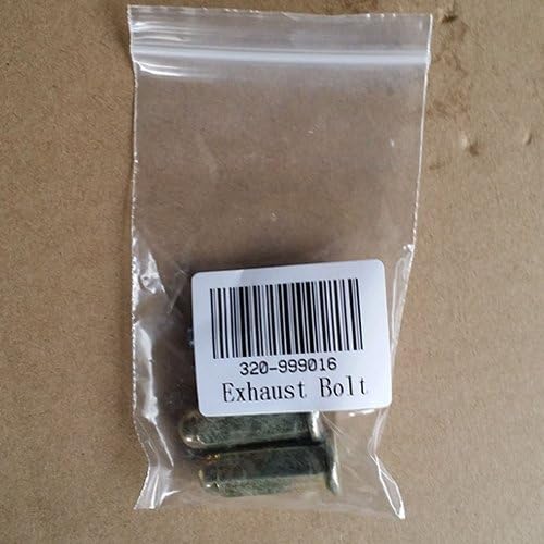 X-PRO exhaust bolts in clear plastic packaging with a label showing model number 320-999016.