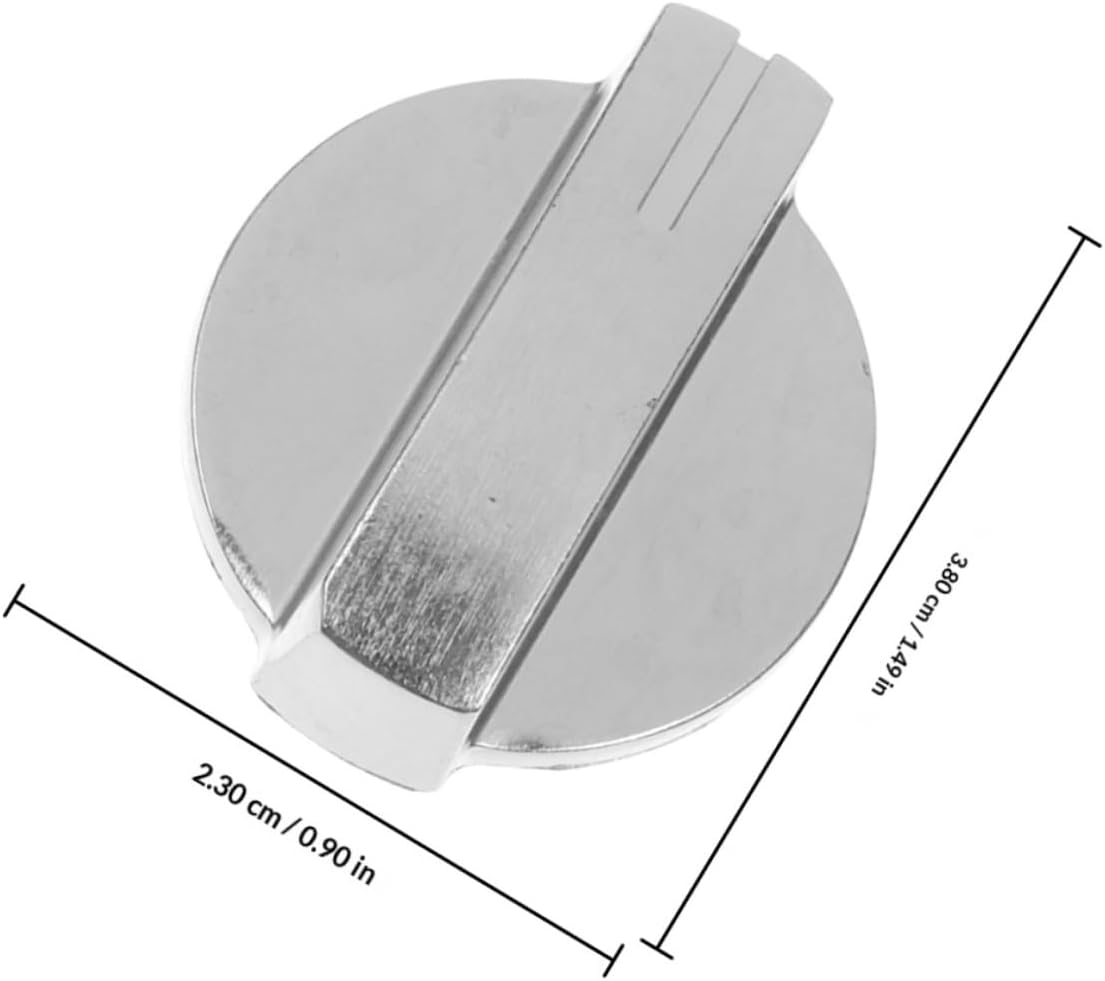 Gadpiparty 3pcs Stainless Steel Gas Cooker Knobs Burner Control Replacement for Gas Range Stove Cooktop Parts Accessories