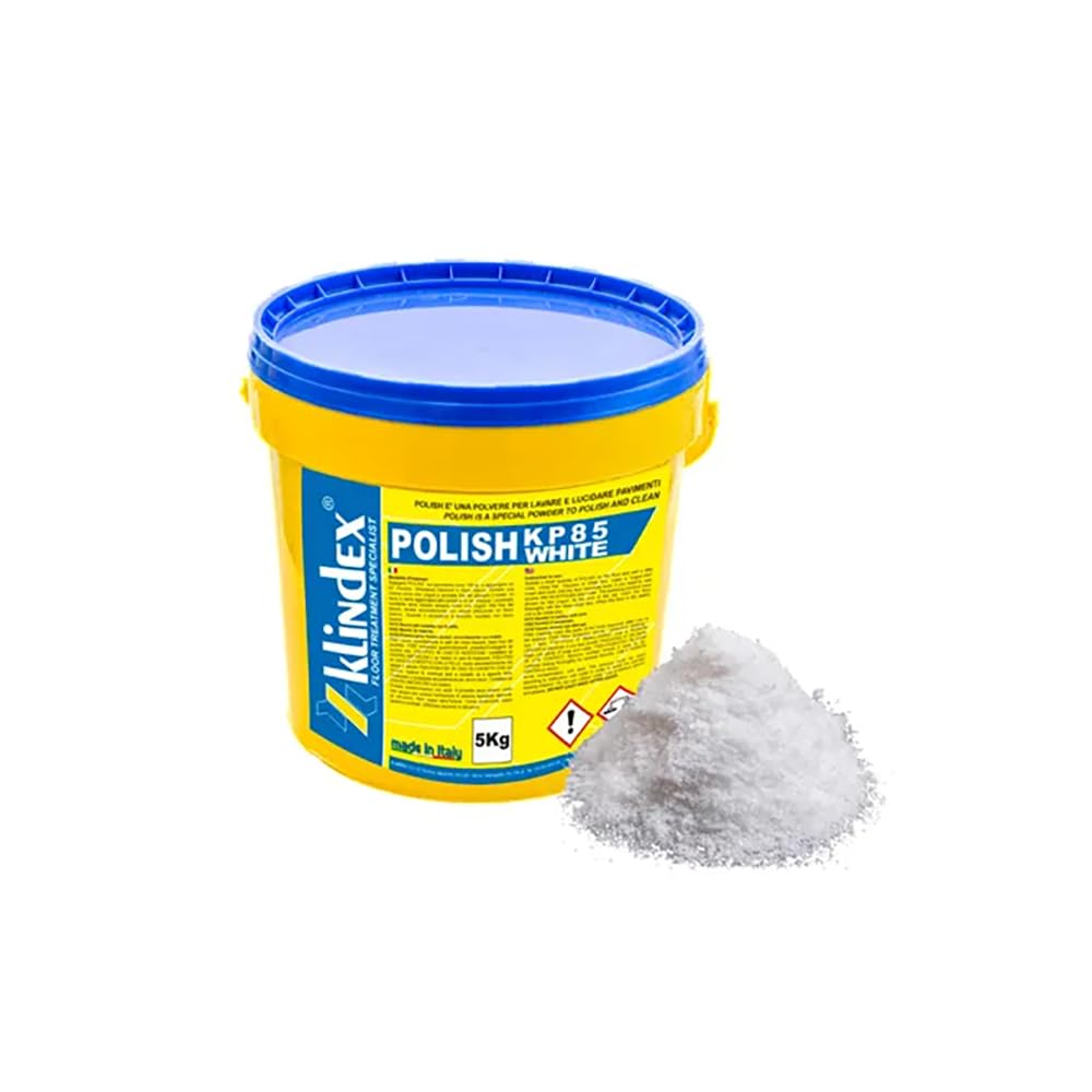 Shelber Klindex White & Light Color Marble, Limestone, Travertine Polish Powder KP85 White (5KG)