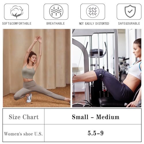 Image of loudashuaiqi Grip Pilates Socks Non Slip Athletic Yoga Socks with Grips for Women Grippy socks for Hospital Workout Barre