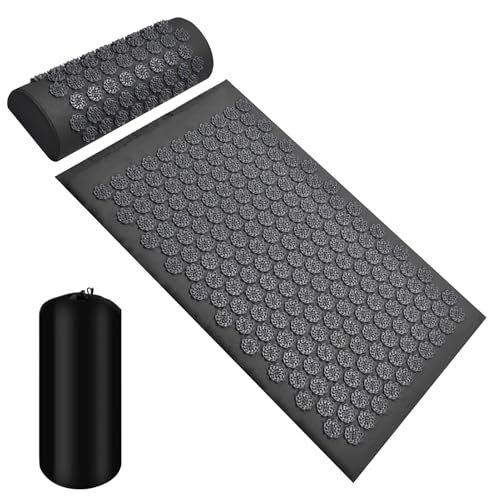 Esterilla Acupresion - Massage Mat Con Almohada - Almohadilla De Acupresión Para Relajación Muscular, Meditación, Masajes, Relajación Y Mejorar La Circulación Sanguínea