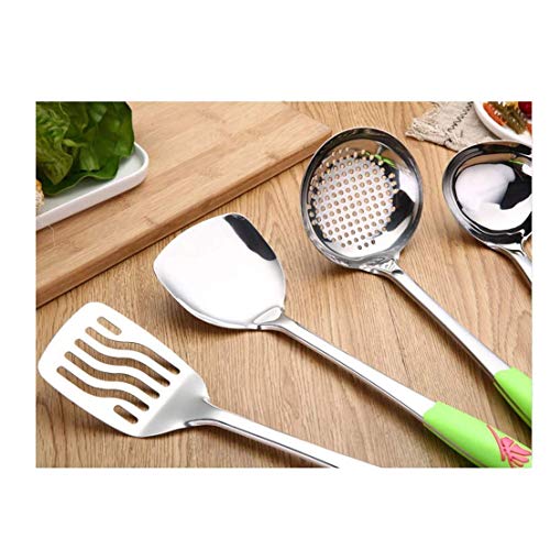 1 Juego de 6 Utensilios de Cocina de Acero Inoxidable, Pala, Cuchara, Utensilios de Cocina antiadherentes, Suministros de Cocina, Utensilios de Cocina para el hogar
