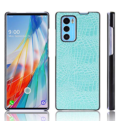 Generic Compatible with LG Wing 5G Phone Cover,2 in 1 (PC+Leather) Protective Phone Case TL