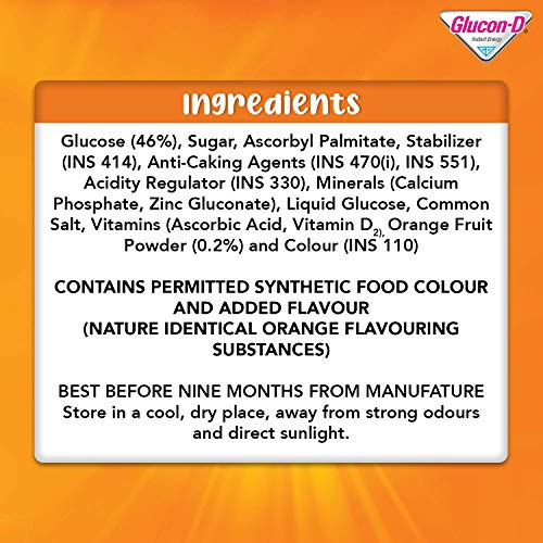 Image of Glucon-D Immunovolt Energy Bite Tube (9 Chewable Tablets) 18gm (Orange - Pack of 10 Tubes)