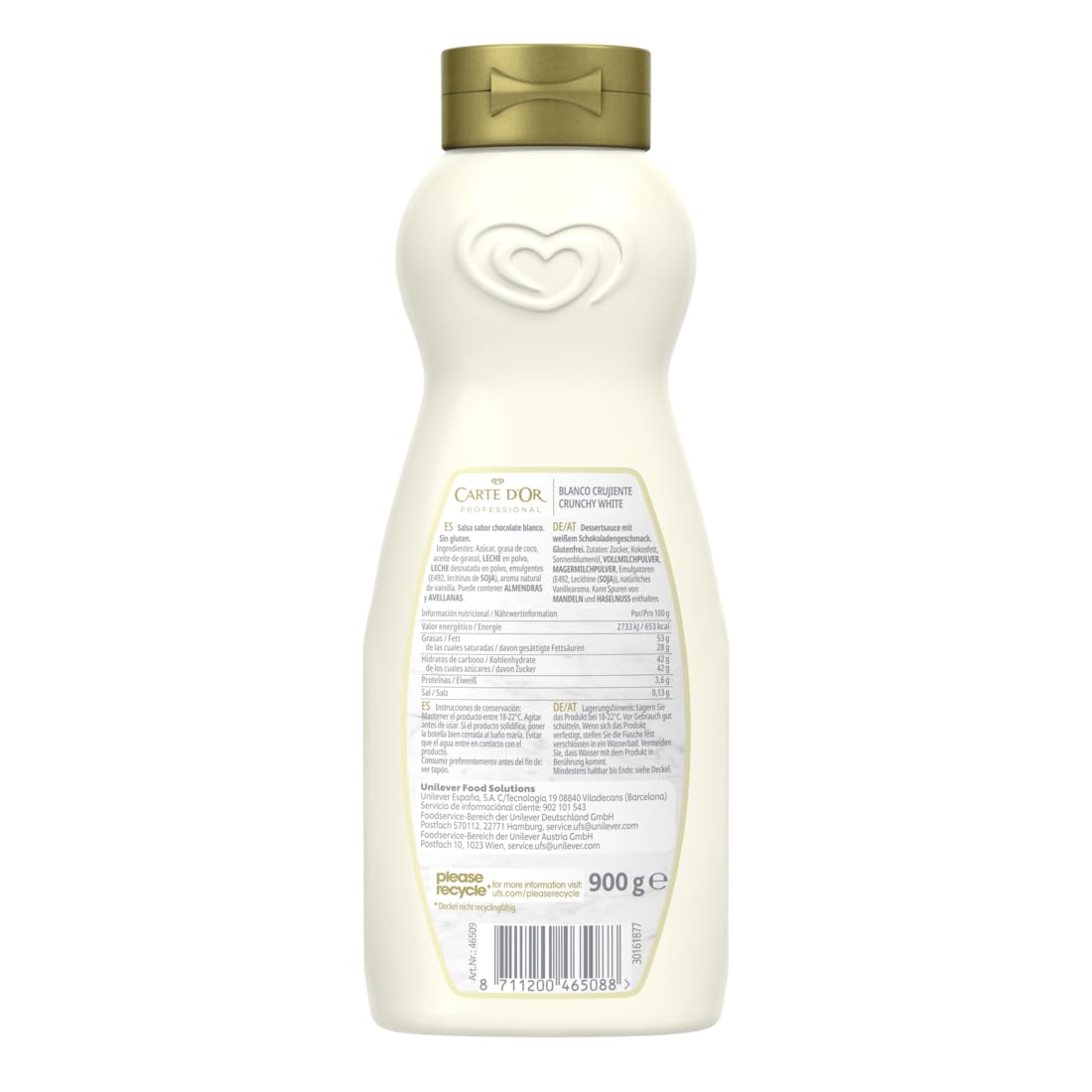 GARNITURE DE CHOCOLAT BLANC CROUSTILLANT GR.900