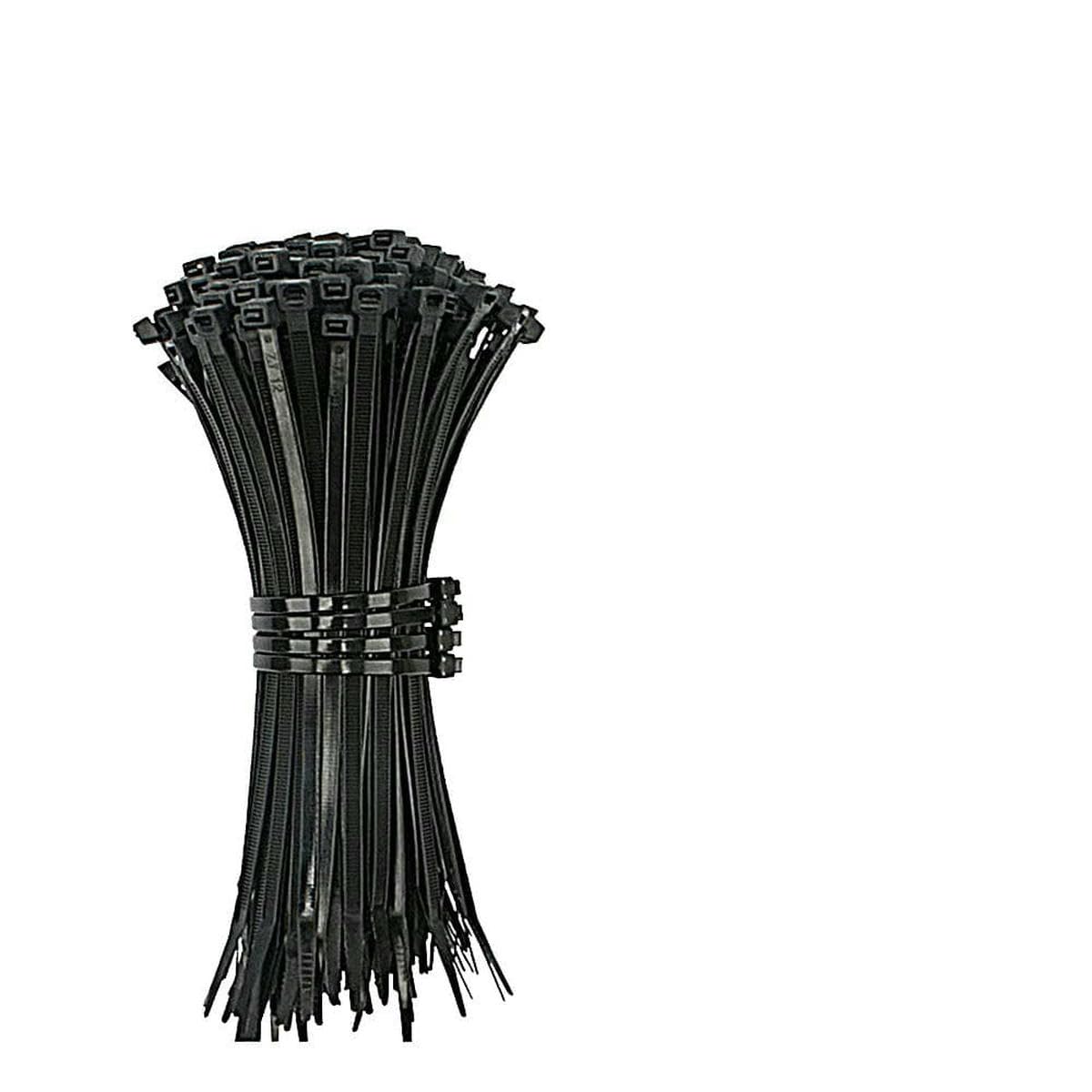 Bsguz 4.0Mm X 150Mm 100Pcs Self-Locking Nylon Ties Black Binding Tape Multi-Purpose Type Cold Resistant Ties Strong Binding-200Pcs