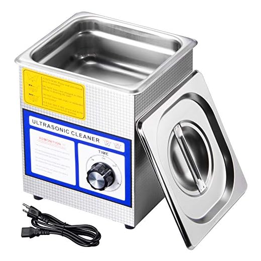 AW 1.3L(1/3 Gallon) Ultrasonic Cleaner 60W w/Timer Jewelry Eyeglass Tattoo Dental Home Health Care Stainless Steel