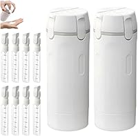 Vista 8 de Dispensador de viaje 4 en 1, botellas de viaje portátiles de 1.0 fl oz para artículos de tocador, a prueba de fugas, recipientes de tamaño de viaje