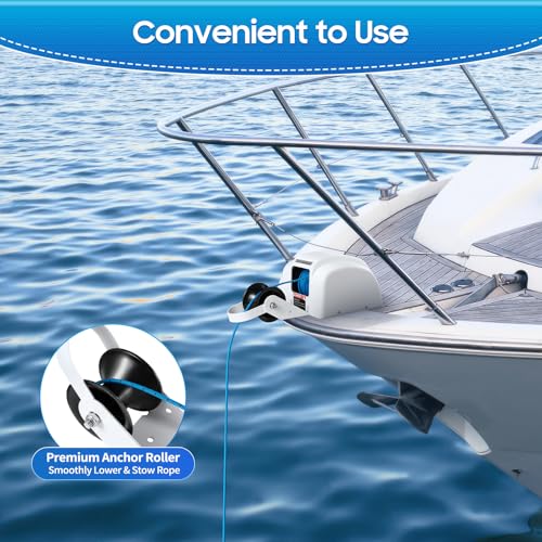 Cabrestante Eléctrico Ancla 45LBS 12V con Control Remoto miniatura 3