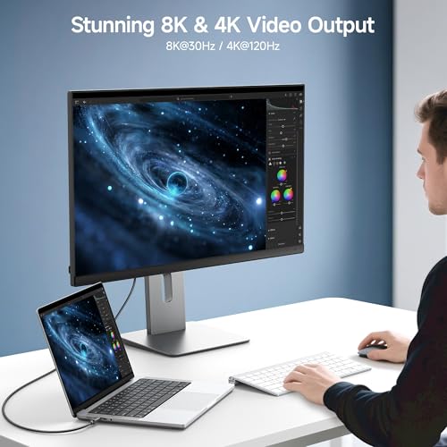 Image of Cable Matters 10Gbps USB-C Monitor Power Cable 3 ft / 0.9m - 4K 120Hz & 8K 30Hz, 100W Power Delivery, Display With 3.2 10Gbps Data Transfer, Black